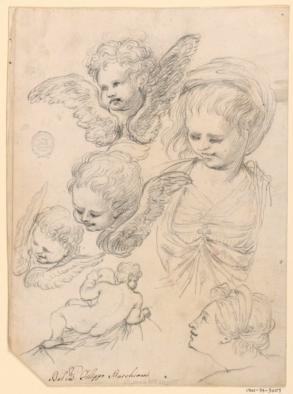素描，宗教表现研究，1725-40 年 作者 菲利波·马基奥尼（Filippo Marchionni）