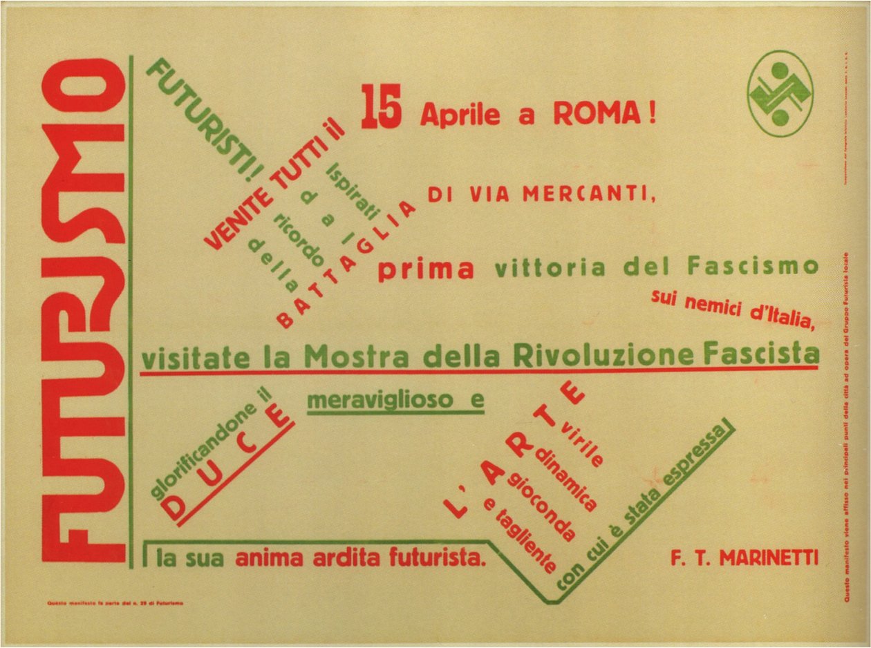 未来主义，1932年 作者 菲利波·汤玛索（Filippo Tommaso）Emilio Marinetti