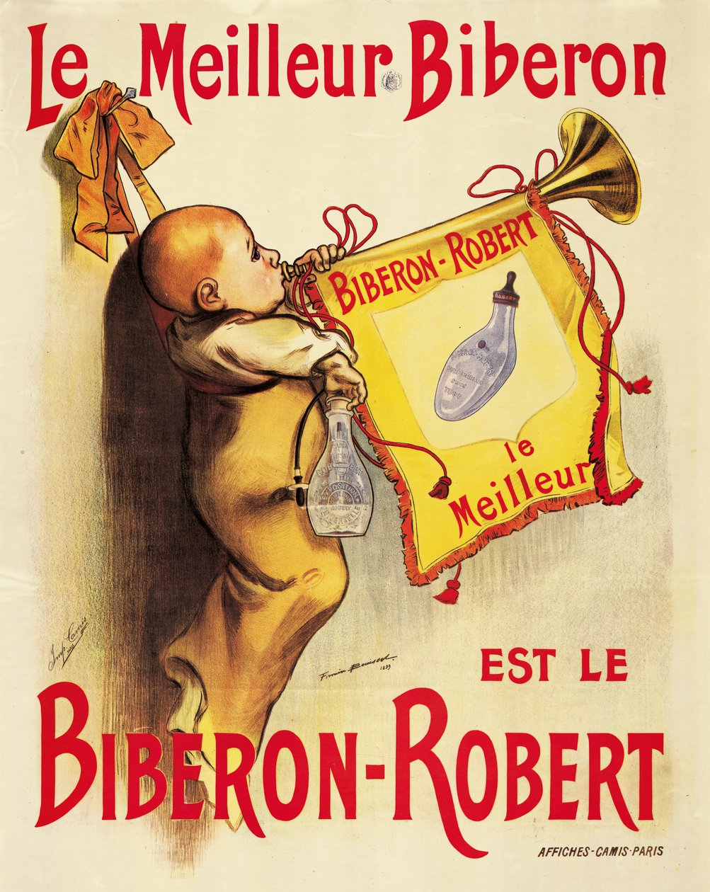 海报广告&39;Biberon-Robert&39;婴儿奶瓶 作者 Firmin Bonisset