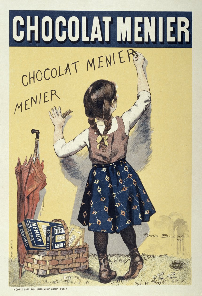 海报广告Chocolat Menier，1893 作者 Firmin Bouisset