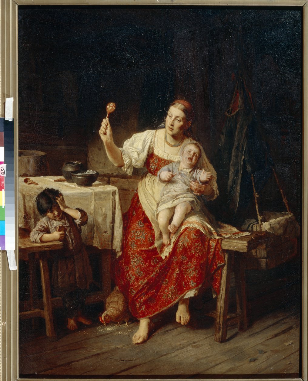 La belle mere - Peinture de Firs Sergeevich Zhuravlev ((Firs Jouravliov 作者 谢尔盖耶维奇·朱拉夫列夫一世
