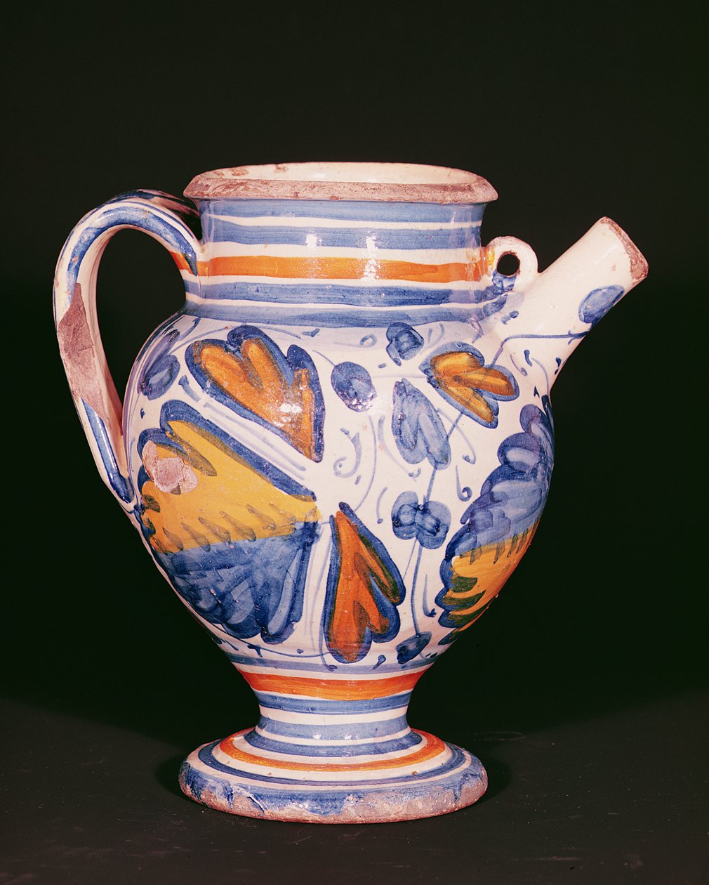 药罐，安特卫普，c.1570（锡釉陶器） 作者 佛兰芒学校