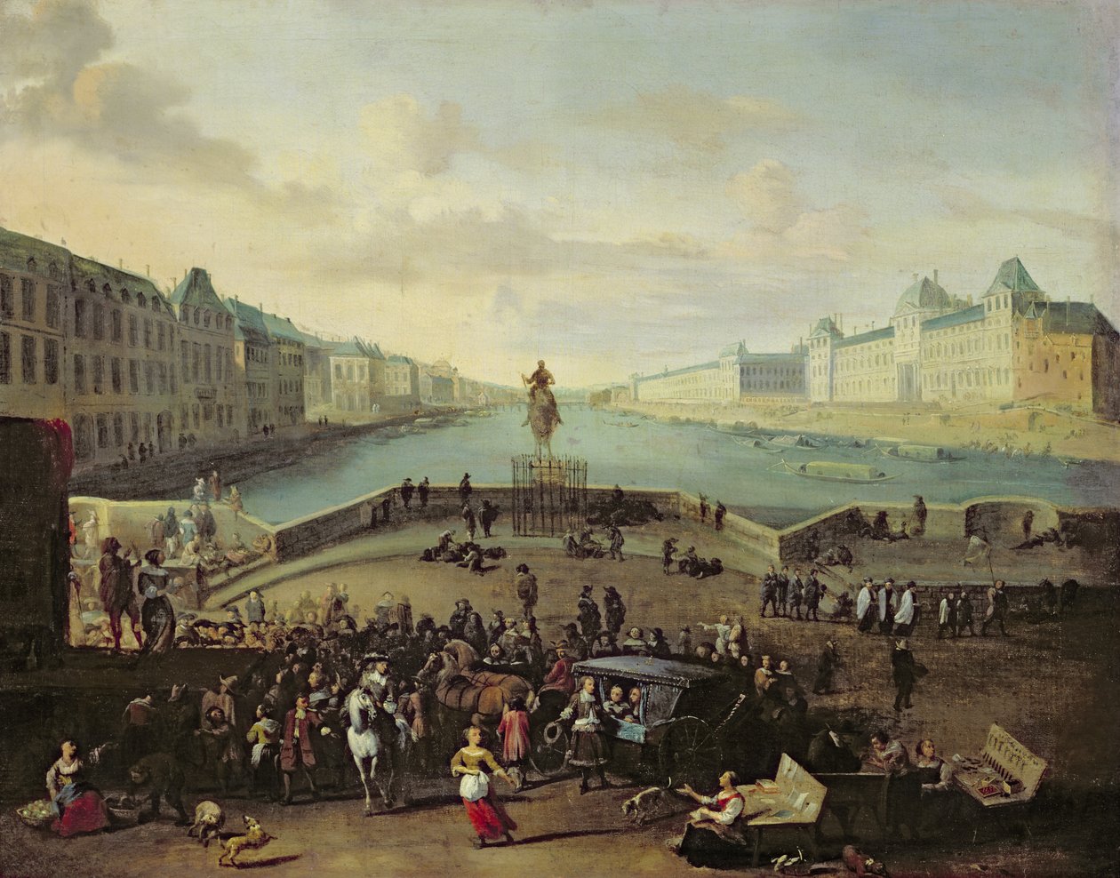 Pont Neuf，巴黎，1665-69 作者 佛兰芒学校