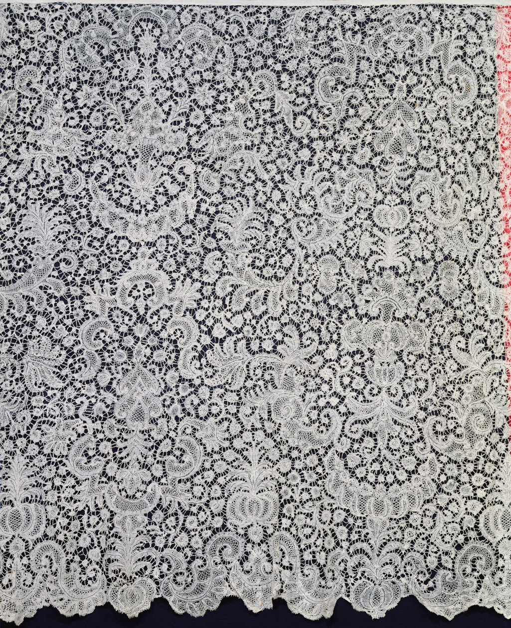 Aube，来自布鲁塞尔的花边，1725-1730（蕾丝） 作者 佛兰芒学校