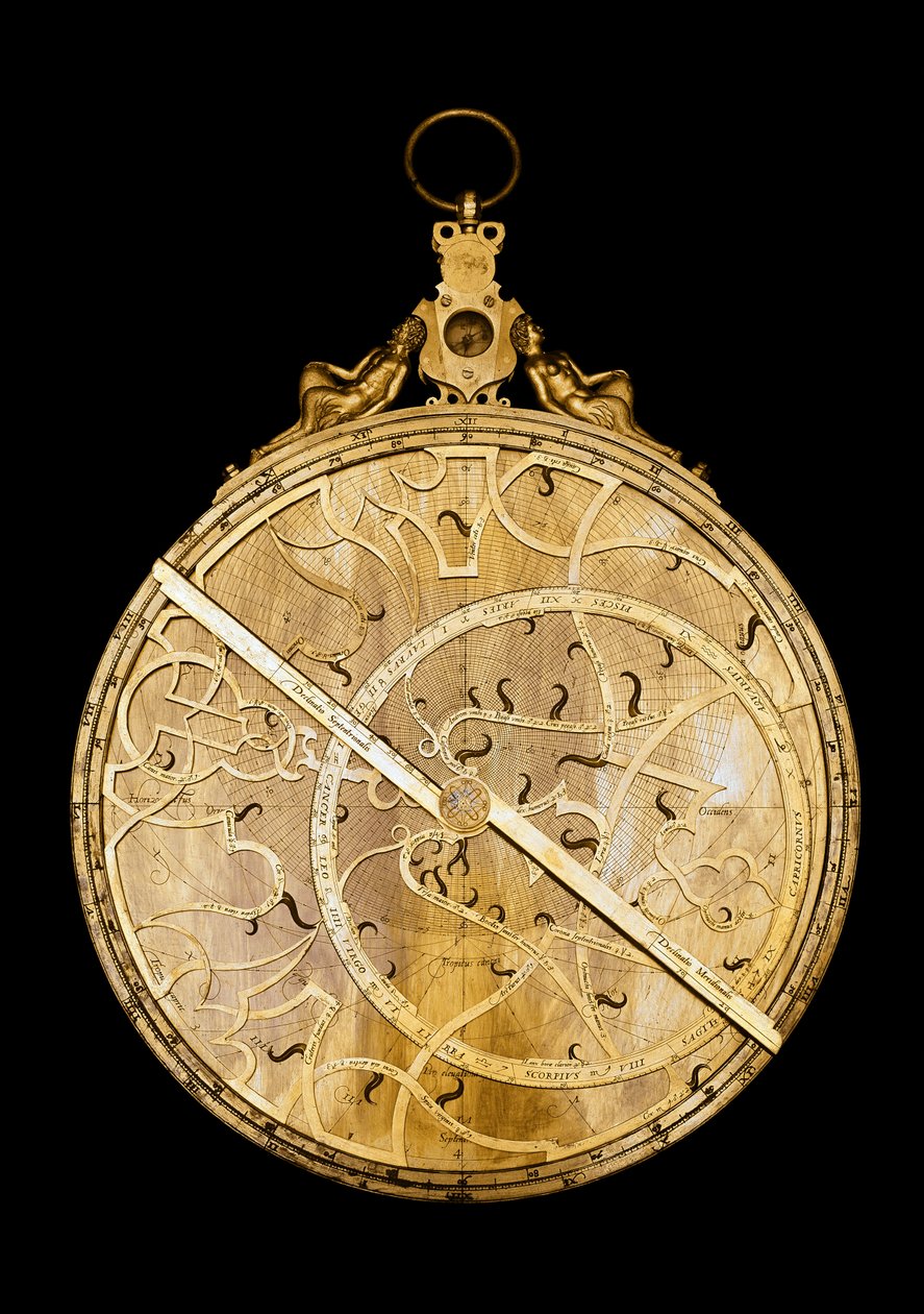 佛兰德天文学家Walter Aertsen（Gualtiero Arsenio或Gualterus Arsenius）的大脑星盘（约1556-1579年活跃）1556年佛罗伦萨，科学史研究所和博物馆 作者 佛兰芒学校
