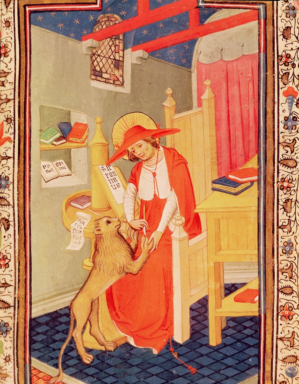 Fol.310v圣杰罗姆，来自Don Duarte的小时书 作者 佛兰芒学校