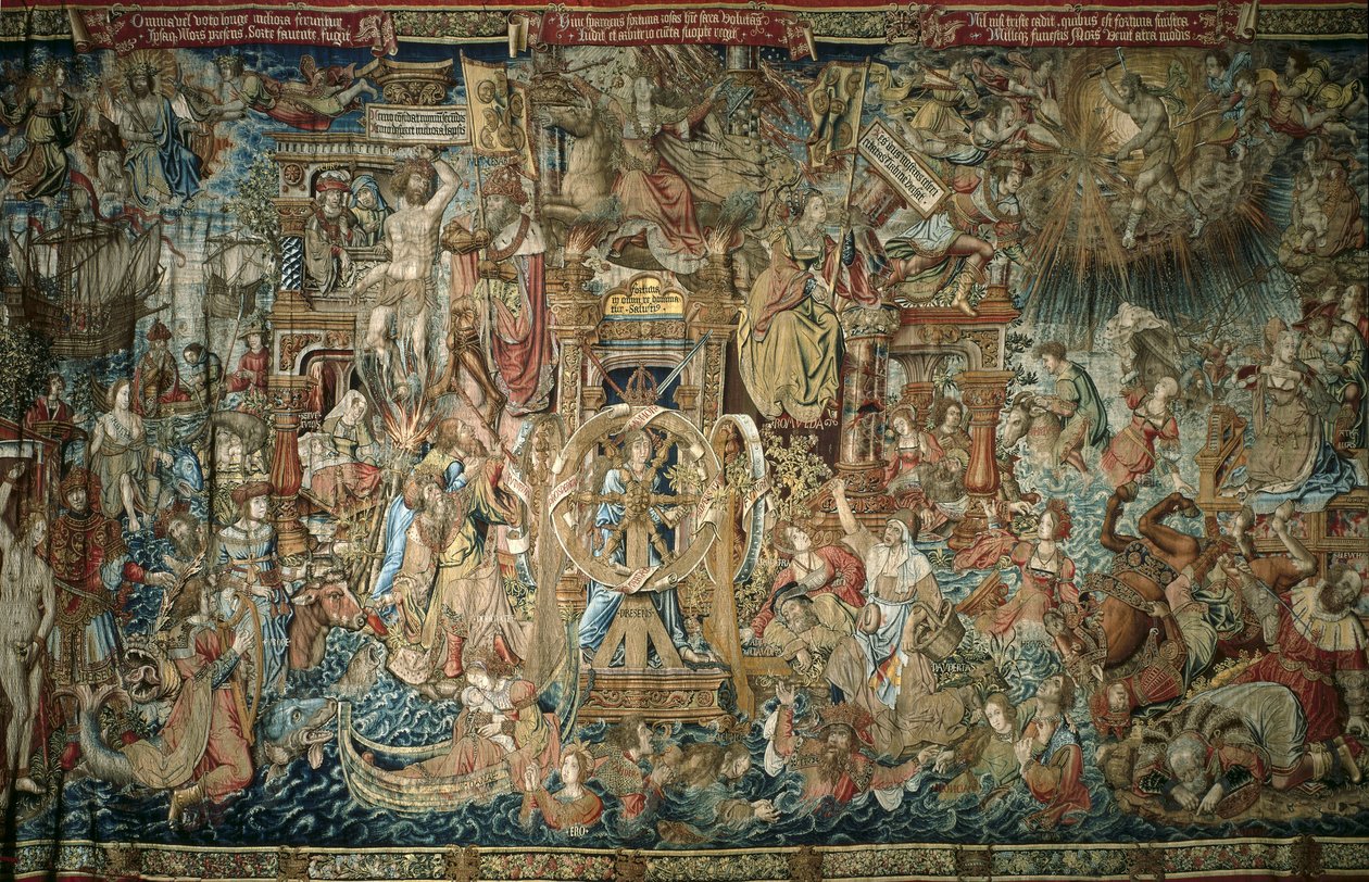 财富》（1520-1525 年），Granja de San Ildefonso 王宫荣誉系列挂毯 - AELST III，Pieter van（约 1495-1555 年）。财富。西班牙。卡斯蒂利亚和莱昂。Real Sitio de San Ildefonso。圣伊尔德丰拉格兰哈王宫 作者 佛兰芒学校