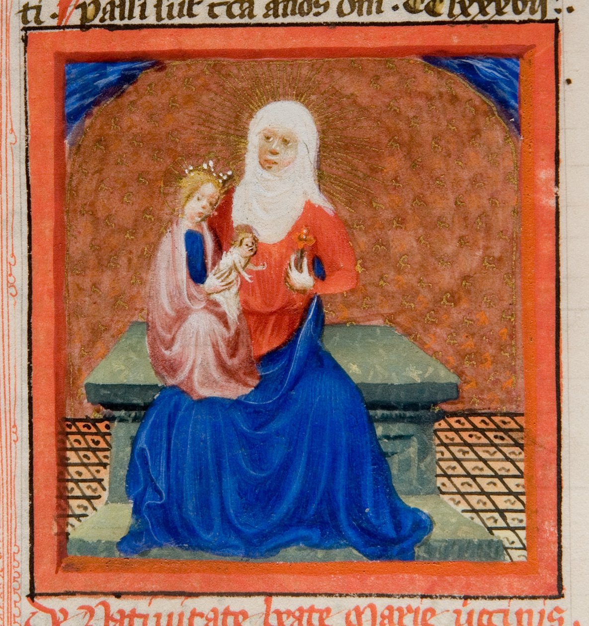 MS GEN 1111，f.169圣母玛利亚的诞生，来自Legenda Aurea的Jacobus de Voragine的插图，c.1405-10 作者 佛兰芒学校