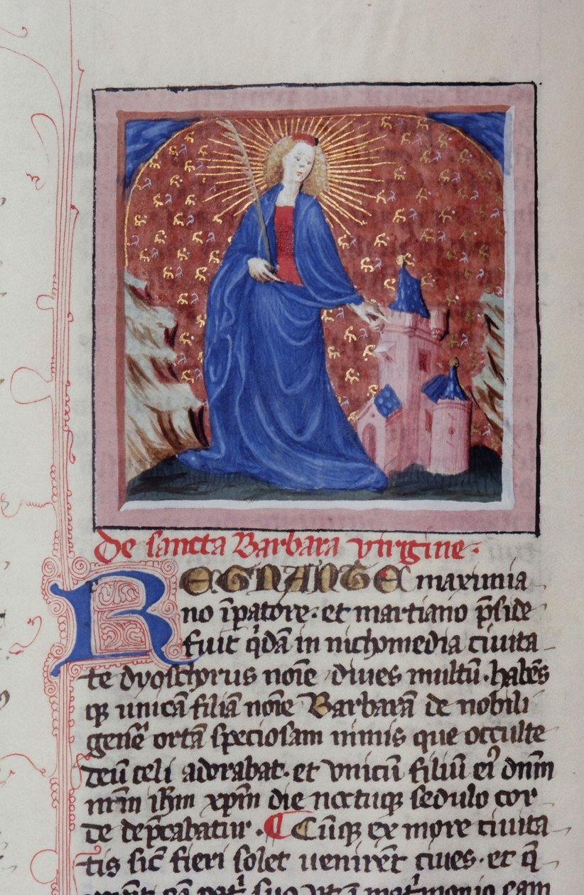 来自布鲁日Legenda Aurea的Gen 1111 Page女士，电话：c.1400-10 作者 佛兰芒学校