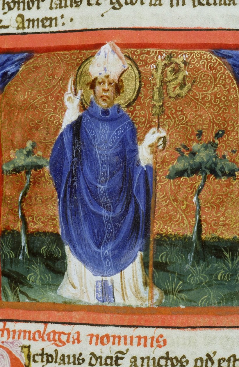来自布鲁日Legenda Aurea的Gen 1111 Page女士，电话：c.1400-10 作者 佛兰芒学校
