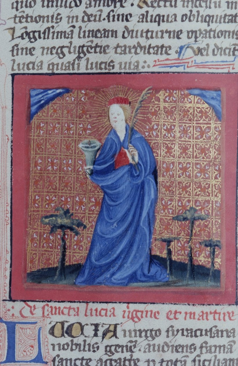 来自布鲁日Legenda Aurea的Gen 1111 Page女士，电话：c.1400-10 作者 佛兰芒学校