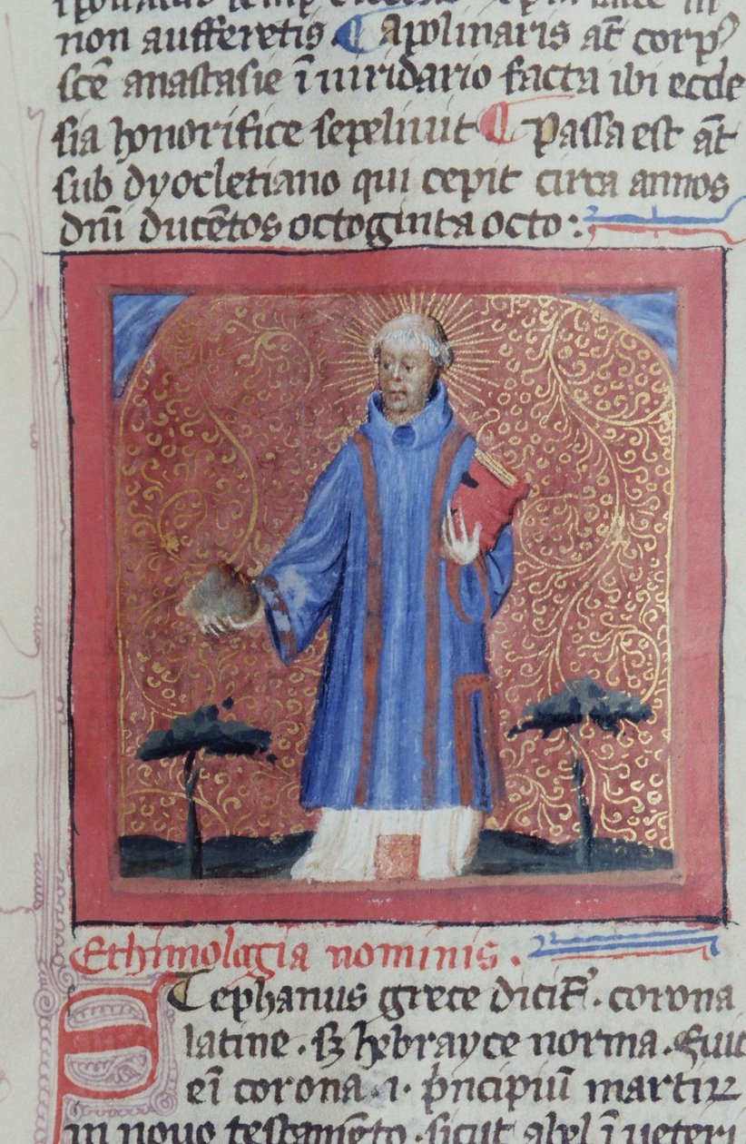 来自布鲁日Legenda Aurea的Gen 1111 Page女士，电话：c.1400-10 作者 佛兰芒学校