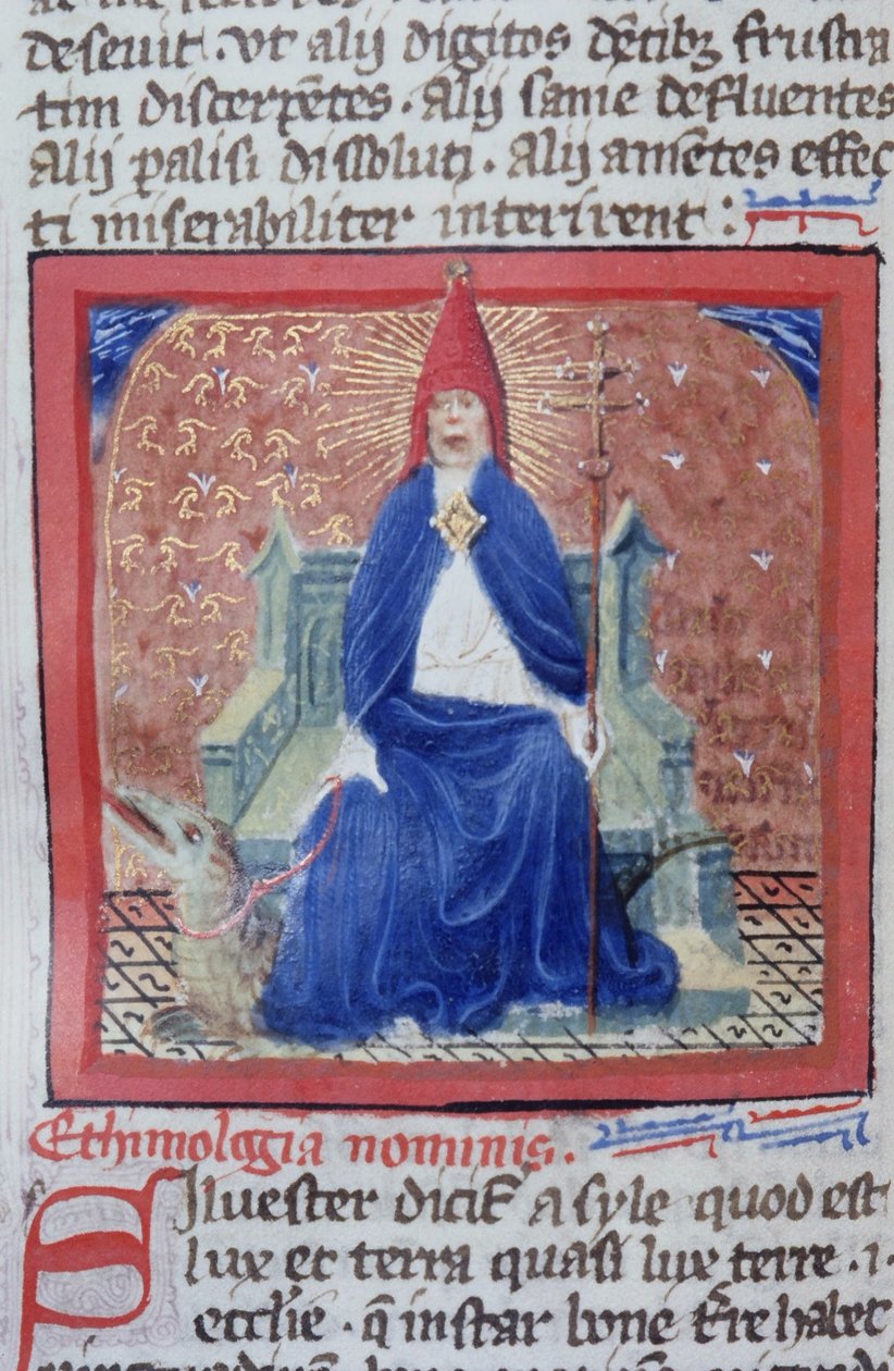 来自布鲁日Legenda Aurea的Gen 1111 Page女士，电话：c.1400-10 作者 佛兰芒学校