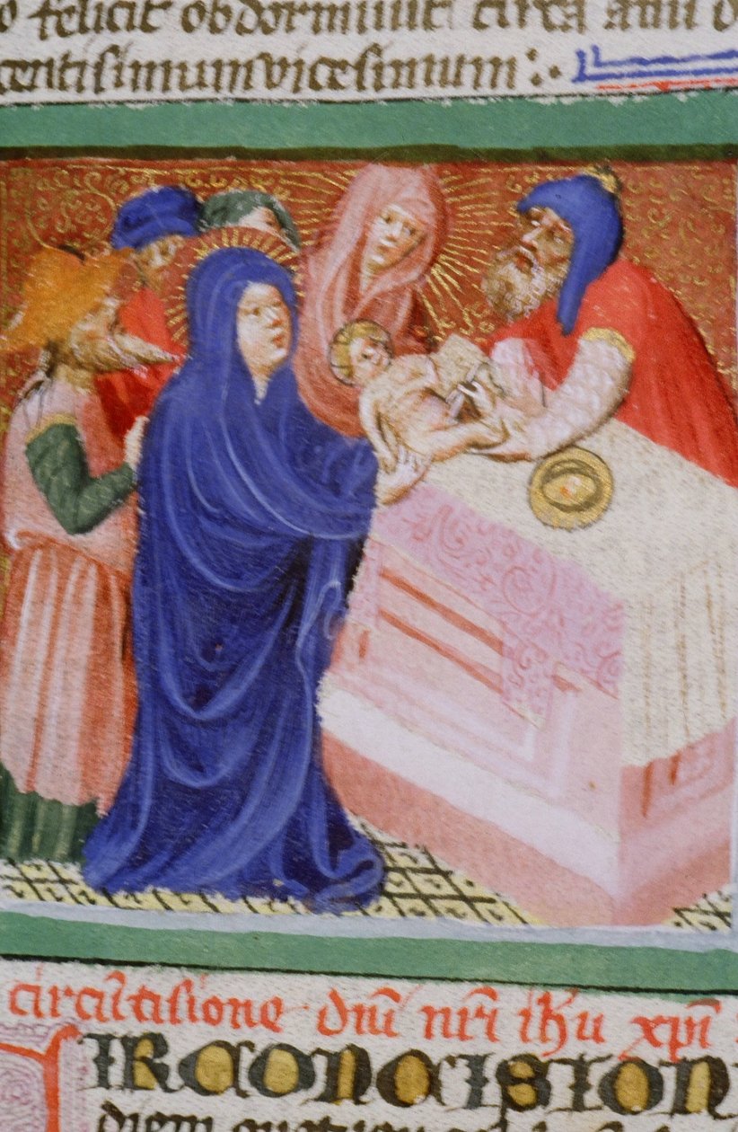 来自布鲁日Legenda Aurea的Gen 1111 Page女士，电话：c.1400-10 作者 佛兰芒学校