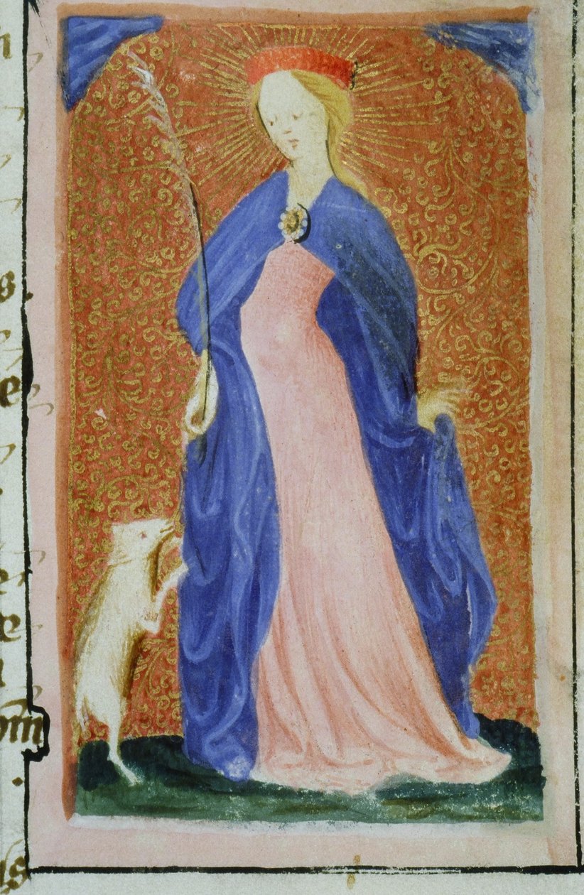 来自布鲁日Legenda Aurea的Gen 1111 Page女士，电话：c.1400-10 作者 佛兰芒学校