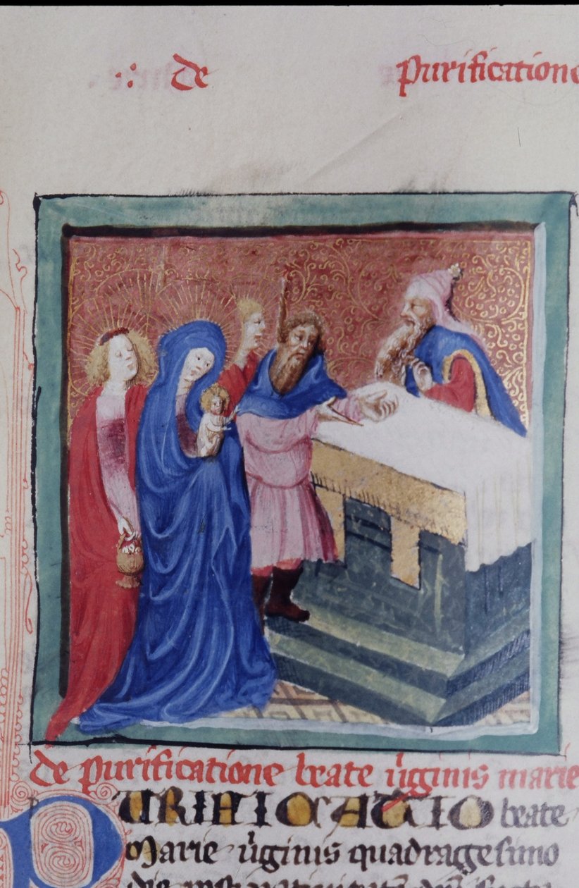 来自布鲁日Legenda Aurea的Gen 1111 Page女士，电话：c.1400-10 作者 佛兰芒学校