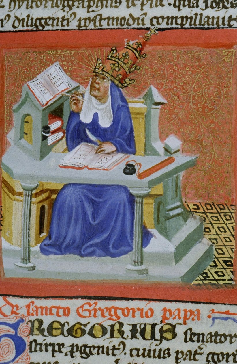 来自布鲁日Legenda Aurea的Gen 1111 Page女士，电话：c.1400-10 作者 佛兰芒学校