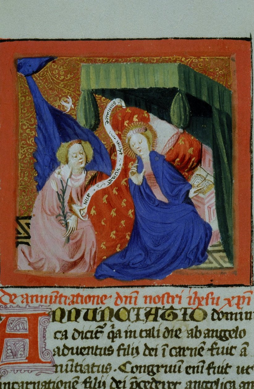 来自布鲁日Legenda Aurea的Gen 1111 Page女士，电话：c.1400-10 作者 佛兰芒学校