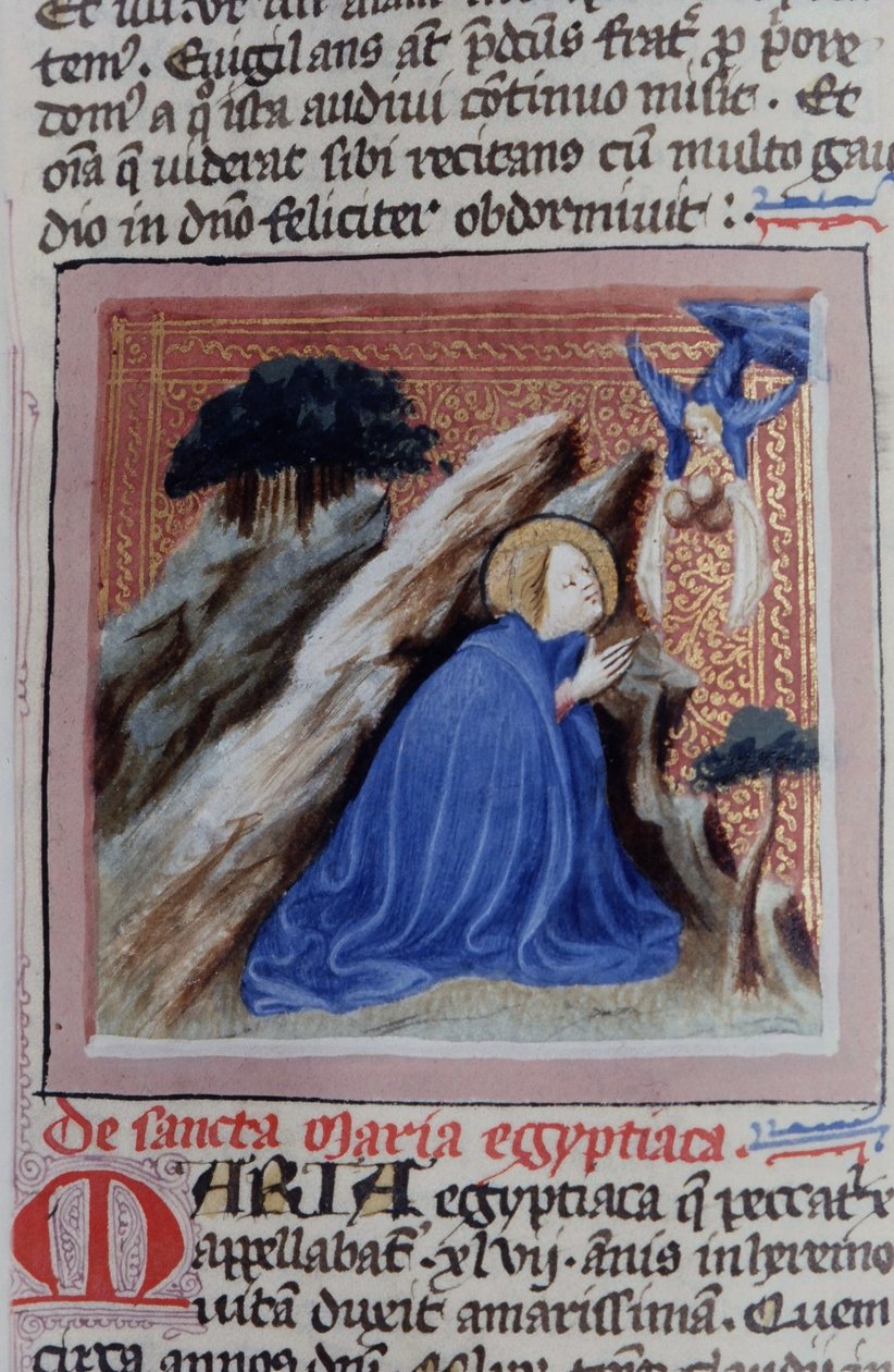 来自布鲁日Legenda Aurea的Gen 1111 Page女士，电话：c.1400-10 作者 佛兰芒学校