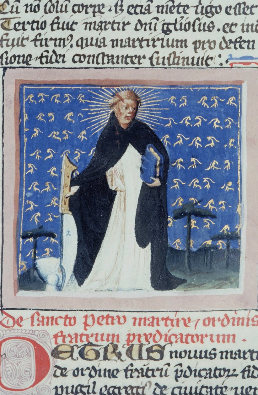 来自布鲁日Legenda Aurea的Gen 1111 Page女士，电话：c.1400-10 作者 佛兰芒学校