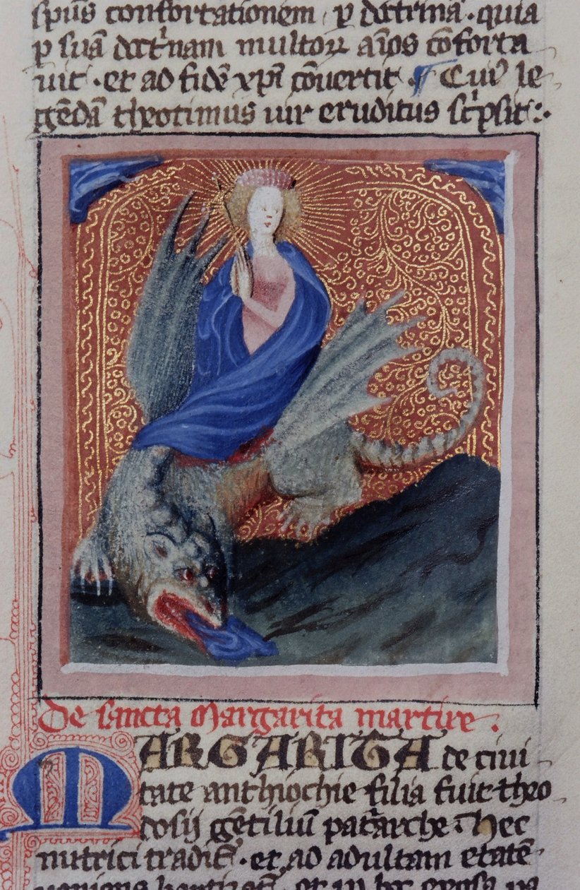 来自布鲁日Legenda Aurea的Gen 1111 Page女士，电话：c.1400-10 作者 佛兰芒学校