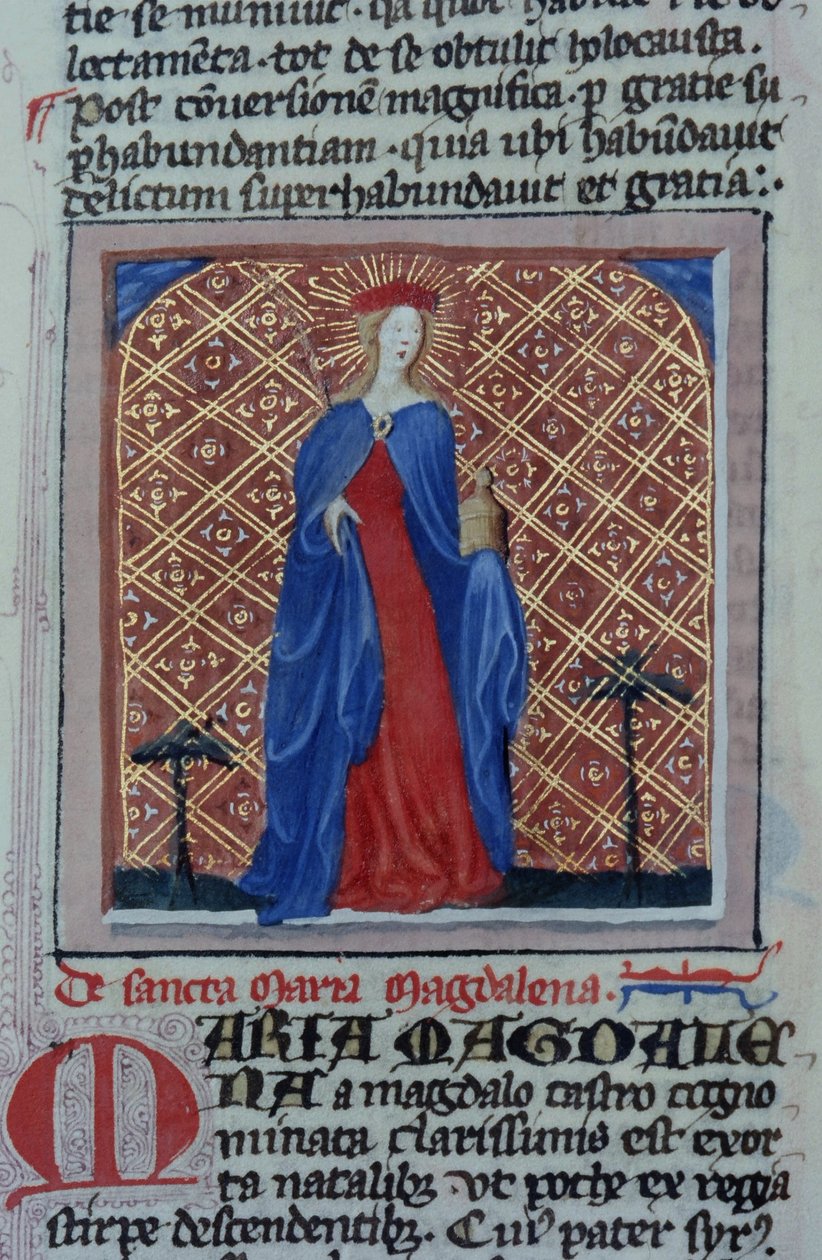 来自布鲁日Legenda Aurea的Gen 1111 Page女士，电话：c.1400-10 作者 佛兰芒学校
