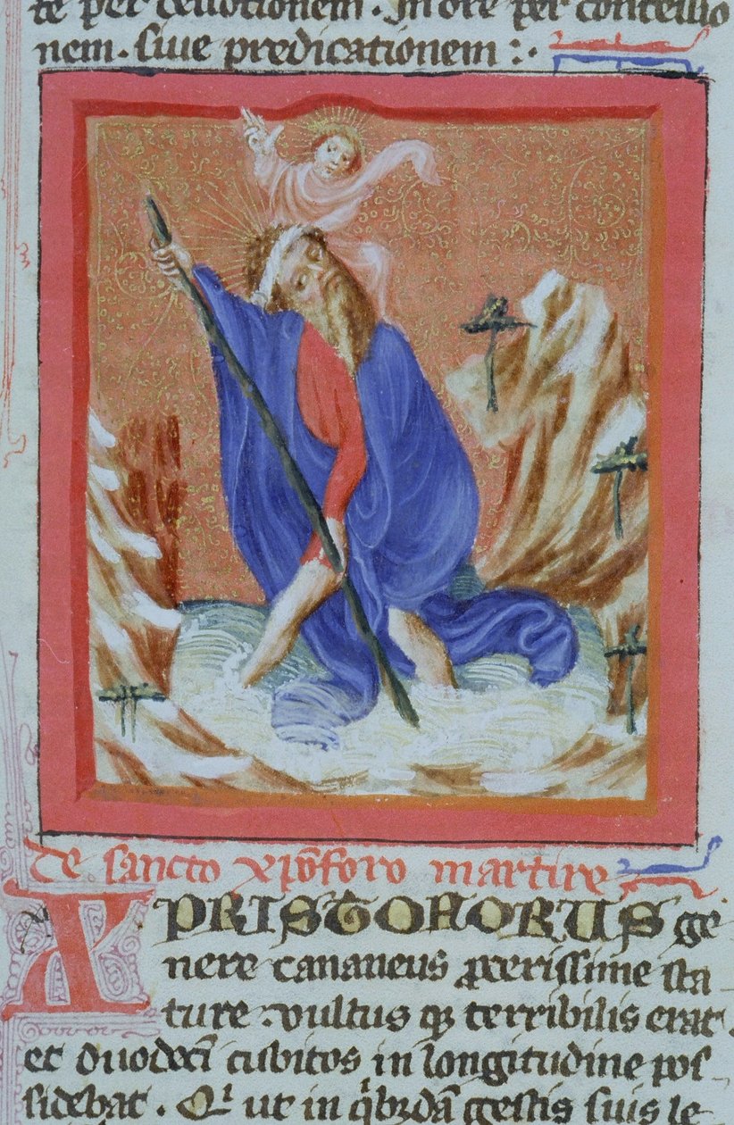 来自布鲁日Legenda Aurea的Gen 1111 Page女士，电话：c.1400-10 作者 佛兰芒学校