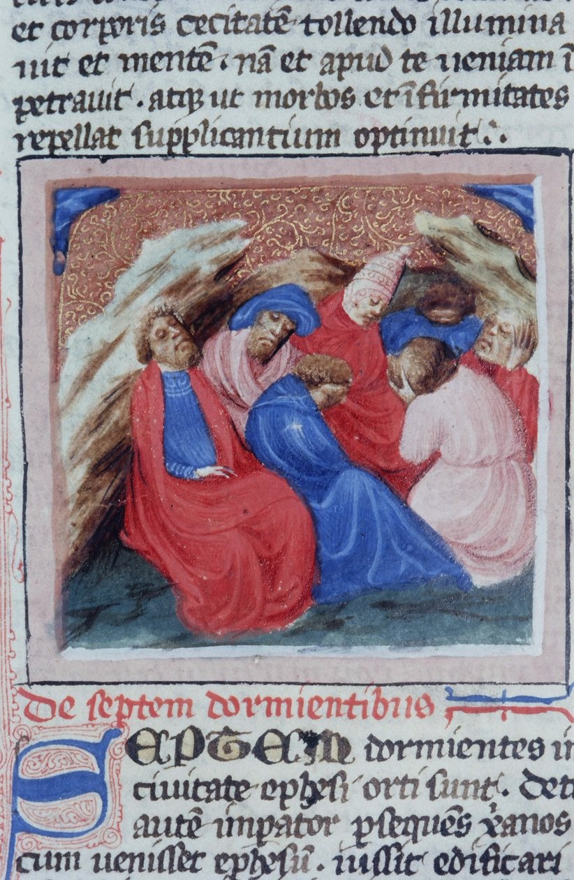 来自布鲁日Legenda Aurea的Gen 1111 Page女士，电话：c.1400-10 作者 佛兰芒学校