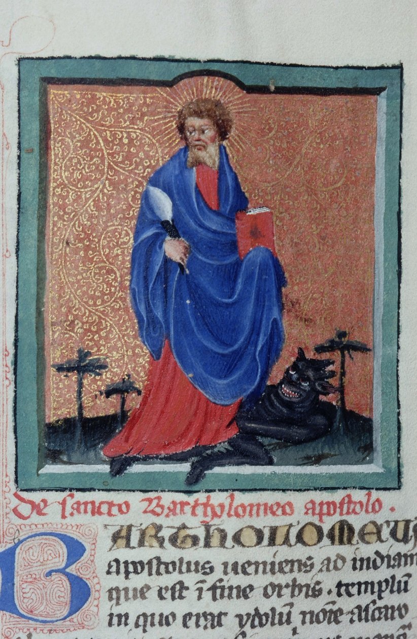 来自布鲁日Legenda Aurea的Gen 1111 Page女士，电话：c.1400-10 作者 佛兰芒学校