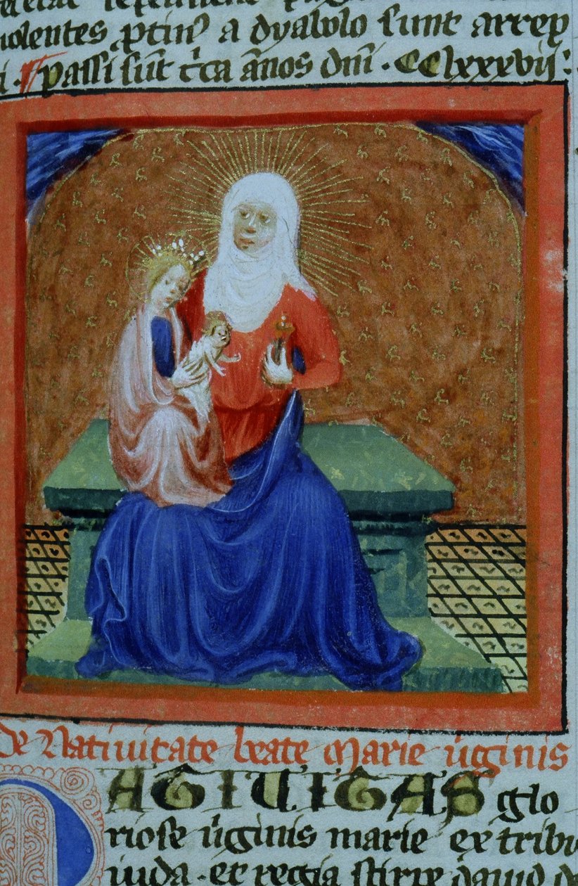 来自布鲁日Legenda Aurea的Gen 1111 Page女士，电话：c.1400-10 作者 佛兰芒学校