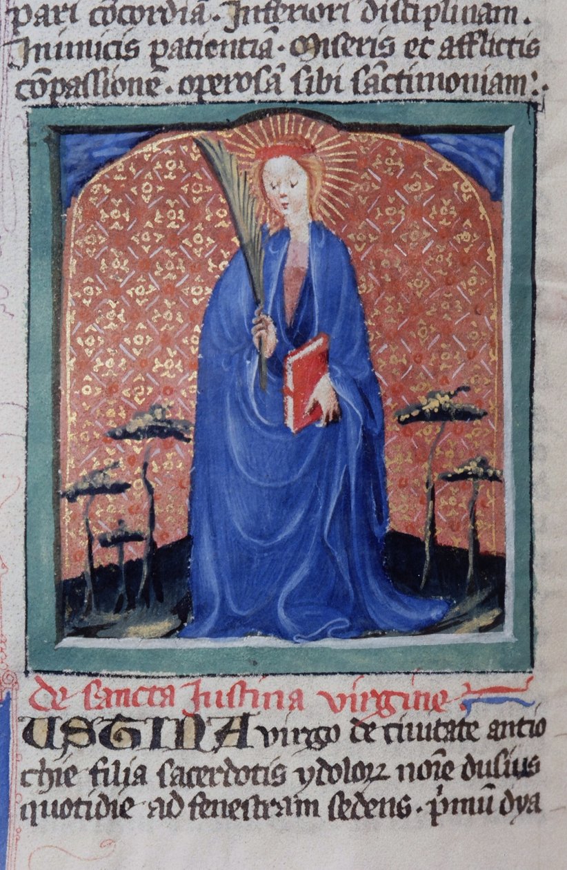 来自布鲁日Legenda Aurea的Gen 1111 Page女士，电话：c.1400-10 作者 佛兰芒学校