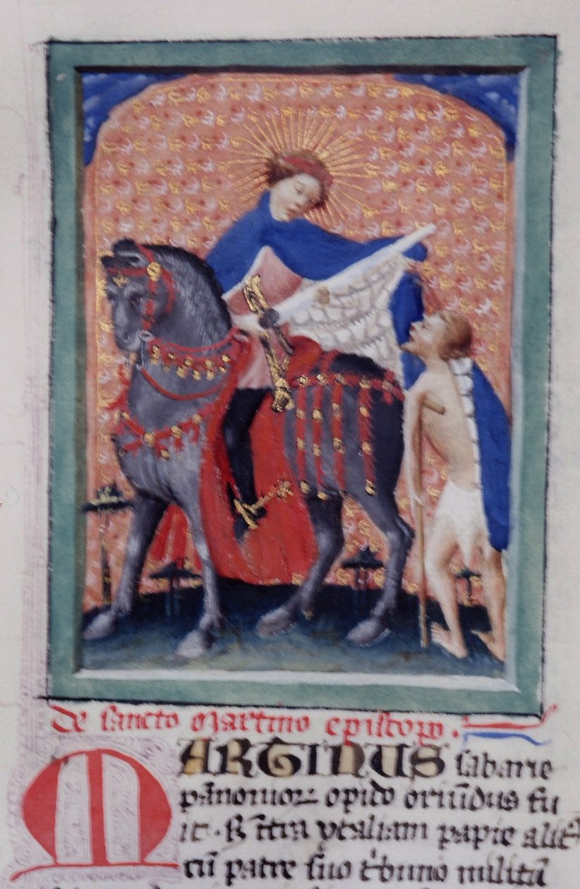 来自布鲁日Legenda Aurea的Gen 1111 Page女士，电话：c.1400-10 作者 佛兰芒学校