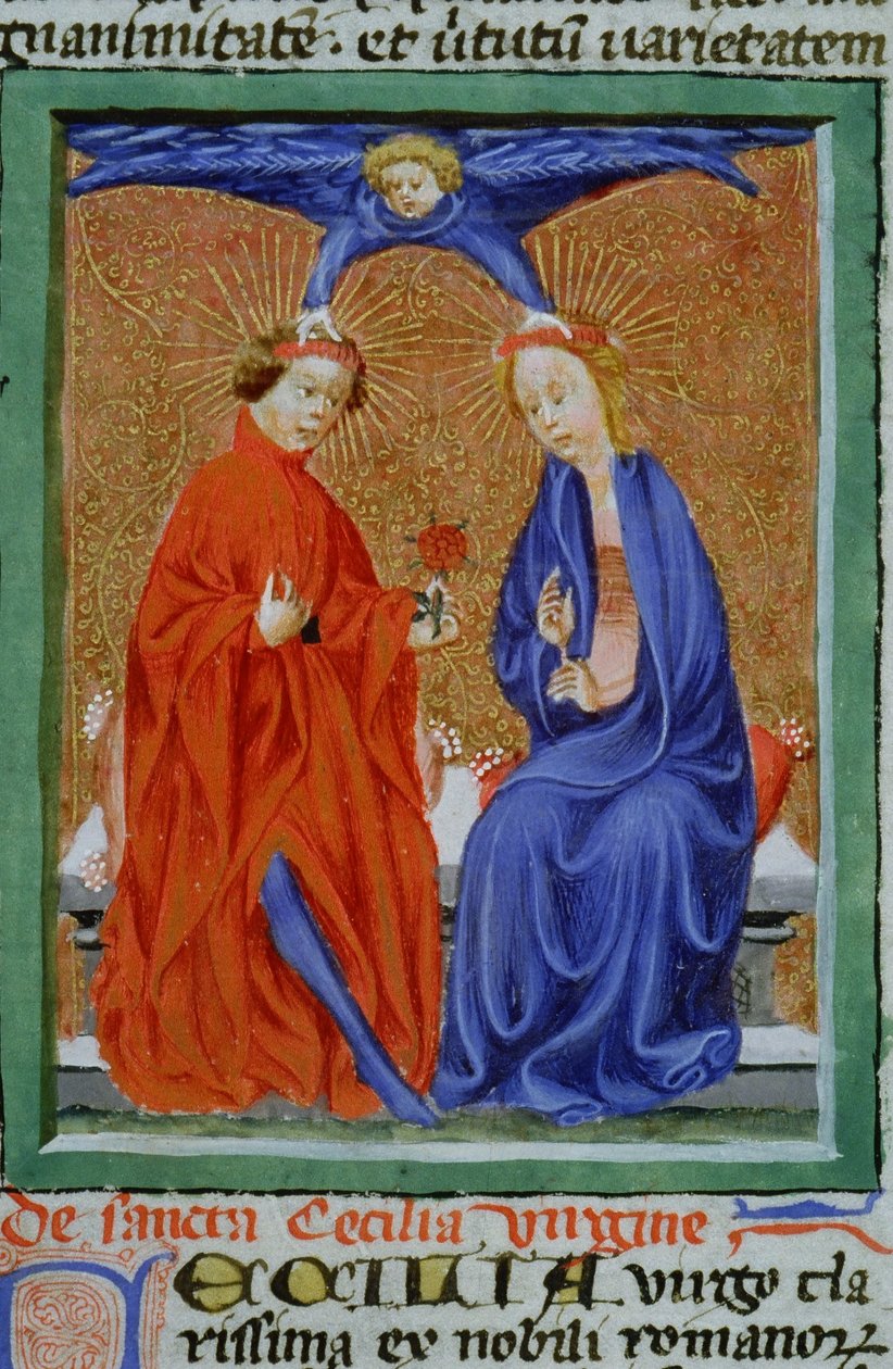 来自布鲁日Legenda Aurea的Gen 1111 Page女士，电话：c.1400-10 作者 佛兰芒学校