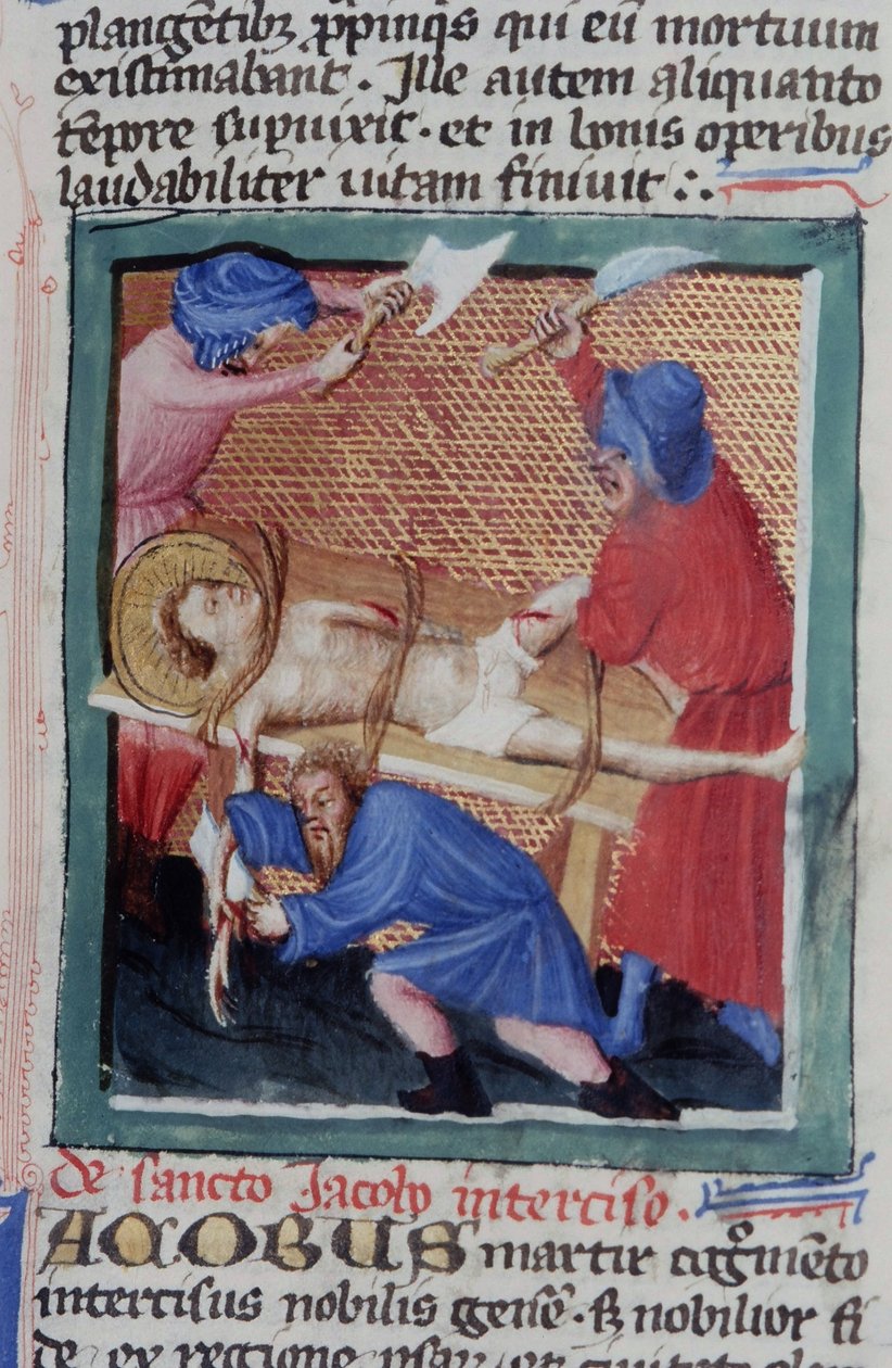 来自布鲁日Legenda Aurea的Gen 1111 Page女士，电话：c.1400-10 作者 佛兰芒学校