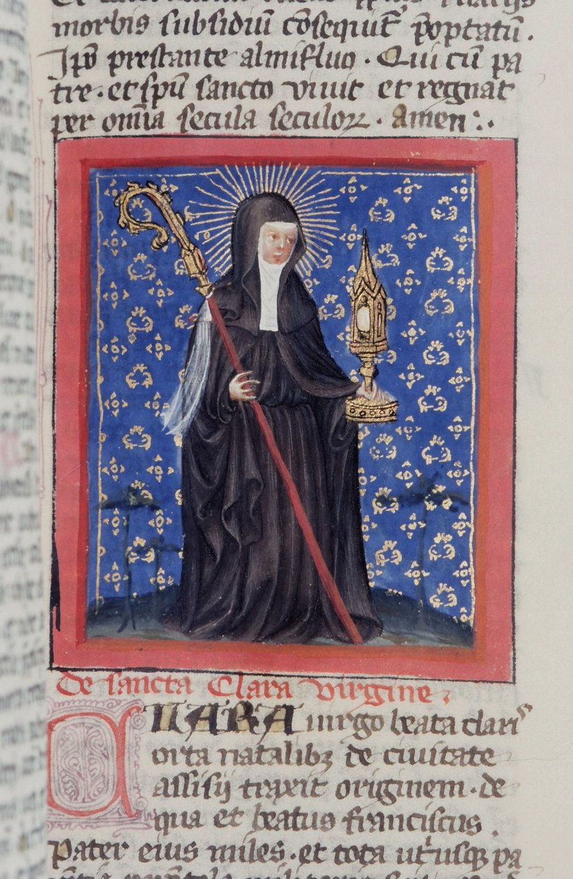 来自布鲁日Legenda Aurea的Gen 1111 Page女士，电话：c.1400-10 作者 佛兰芒学校