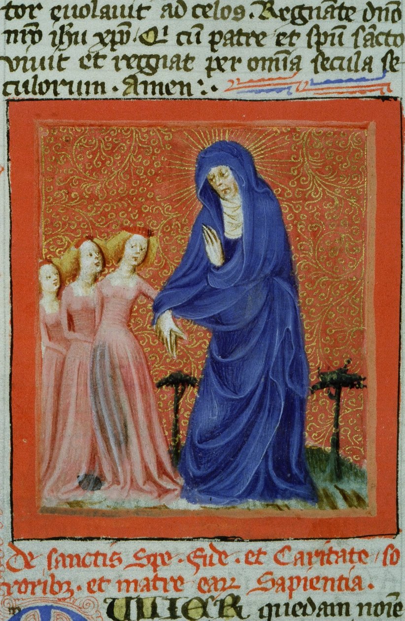 来自布鲁日Legenda Aurea的Gen 1111 Page女士，电话：c.1400-10 作者 佛兰芒学校
