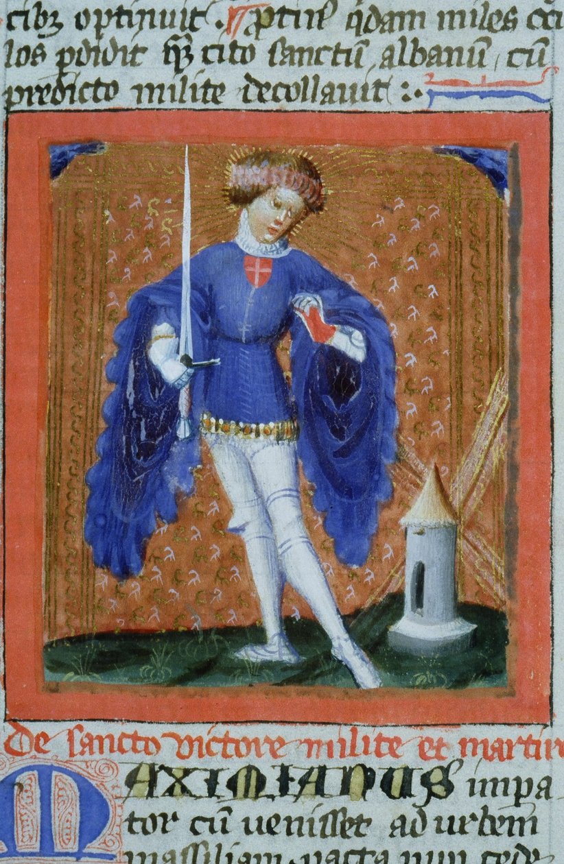 来自布鲁日Legenda Aurea的Gen 1111 Page女士，电话：c.1400-10 作者 佛兰芒学校