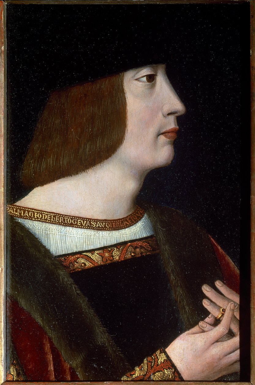 Savoy 的 Philibert II 肖像被称为美丽，c.1500（绘画） 作者 佛兰芒学校