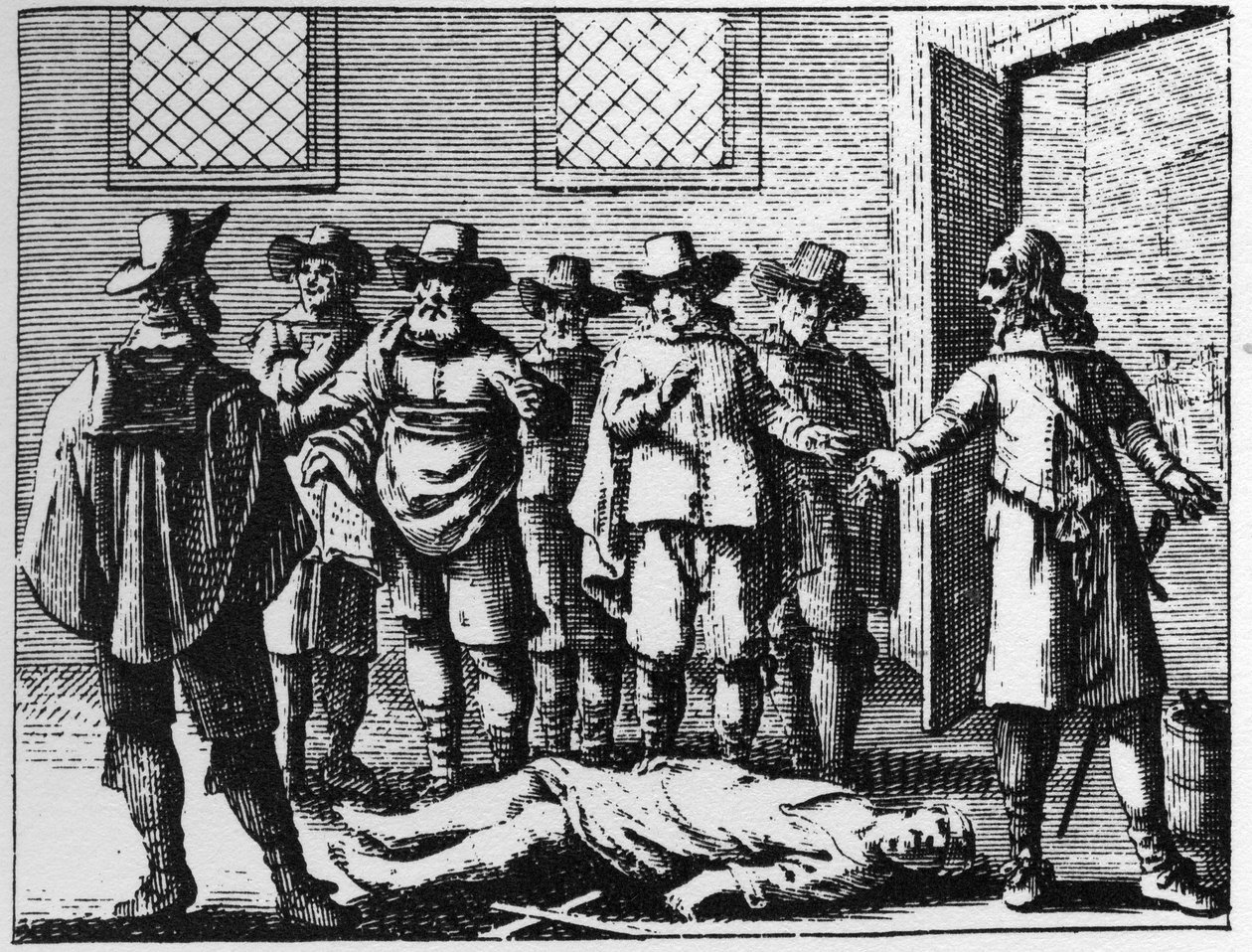 屈服于酷刑的巫师--1725年亚伯拉罕-帕林格在《La Sorcellerie demasquee》（
