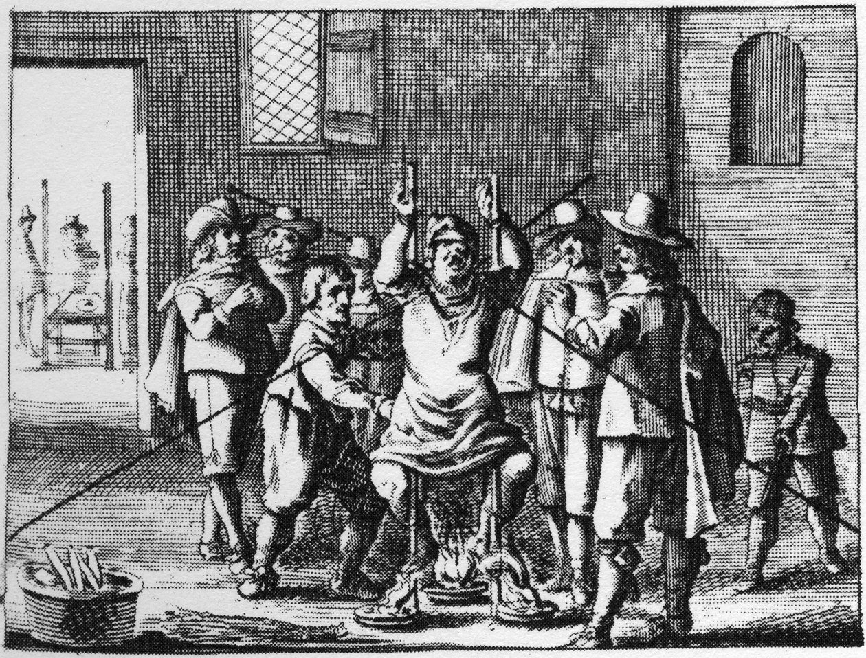 项链被折磨的巫师--1725年在《La Sorcellerie demasquee》（
