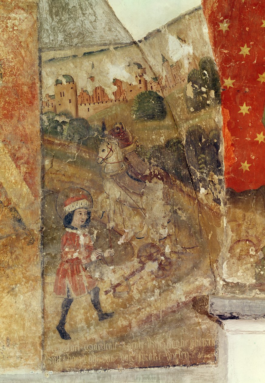St. Guido，来自地穴的壁画，c.1480-1540 作者 佛兰芒学校