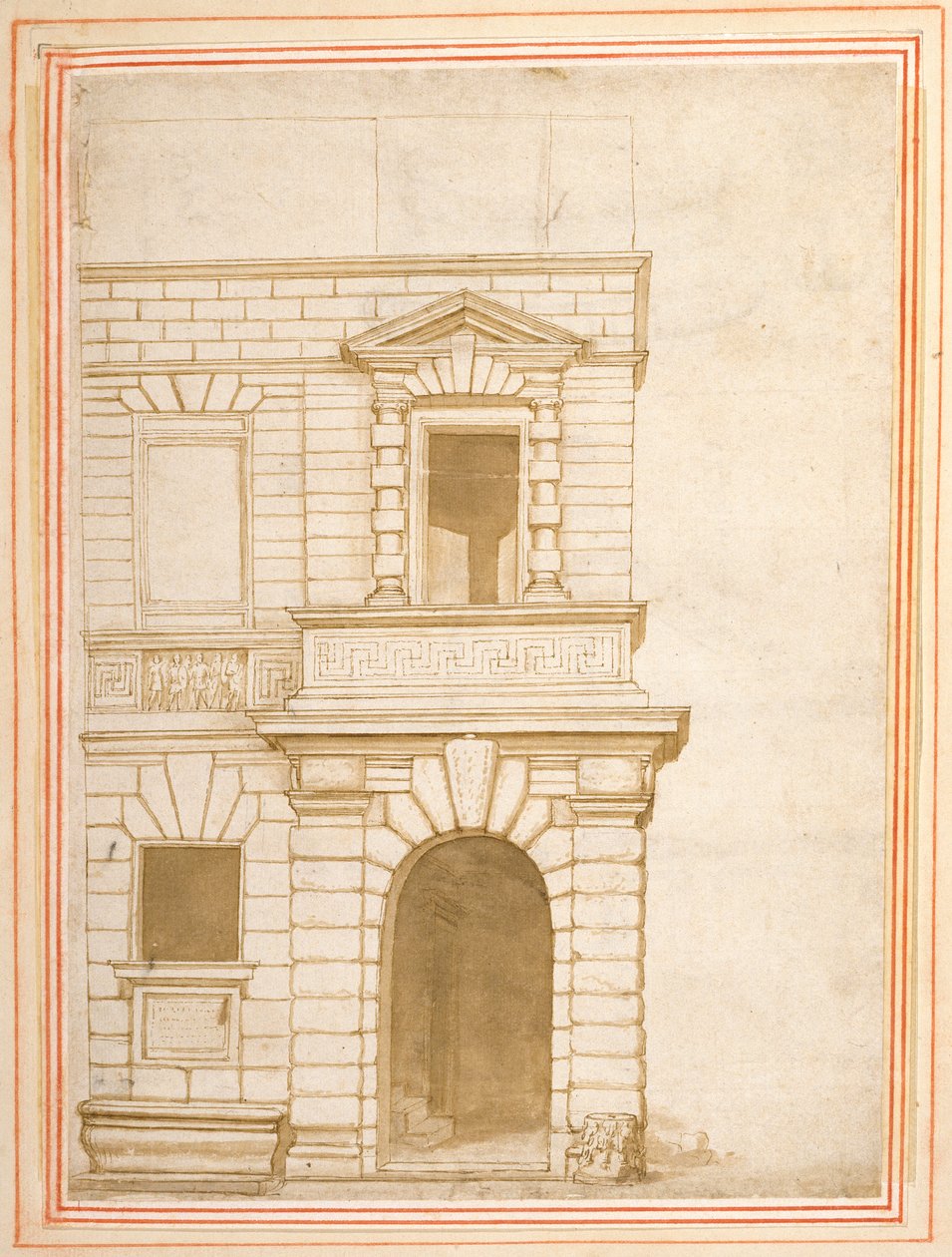 The facade of Giulio Romano