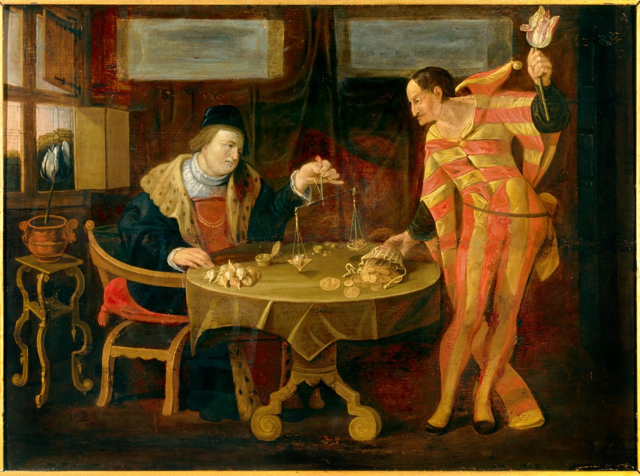 出售 17 世纪佛兰芒画派的郁金香洋葱画。 太阳 0,54x0,74 m 雷恩，美术博物馆 作者 佛兰芒学校