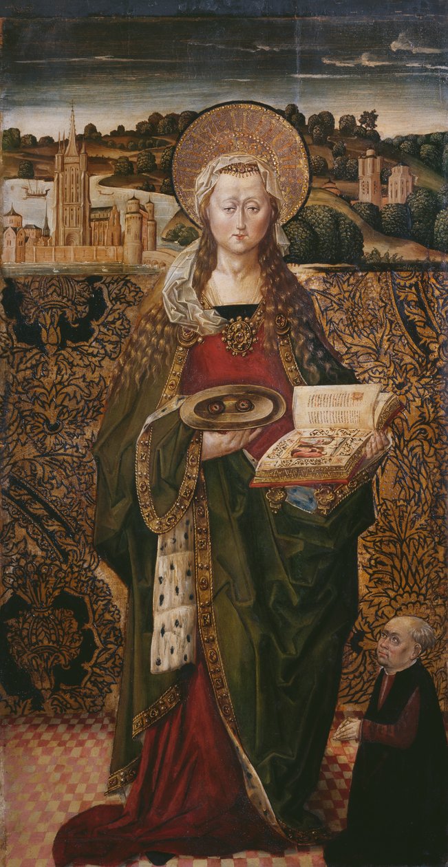 Triptych，St。Lucy，左图（另见345909,345911） 作者 佛兰芒学校