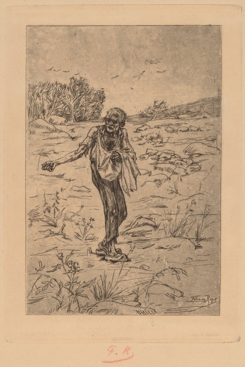 播种者的寓言 Le Semeur de Paraboles, 1876. 作者 费利西安罗普斯