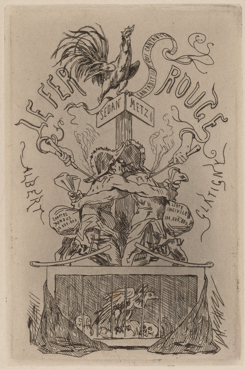 红铁》Le Fer Rouge, 1871年。 作者 费利西安罗普斯