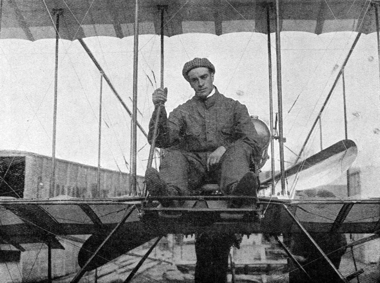 克劳德·格雷厄姆·怀特（Claude Grahame-White），英国航空先驱，1910年，1933年 作者 飞行照片