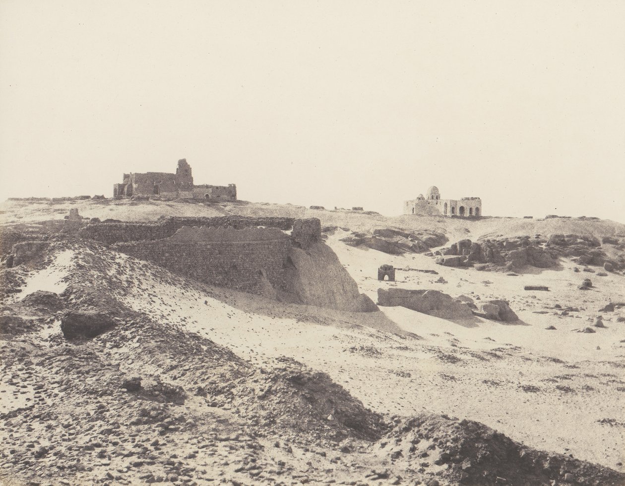 阿斯旺，古代阿拉伯安西特的遗址，在城市的东南部，1851-52年，1853-54年印刷。 作者 费利克斯·泰纳德