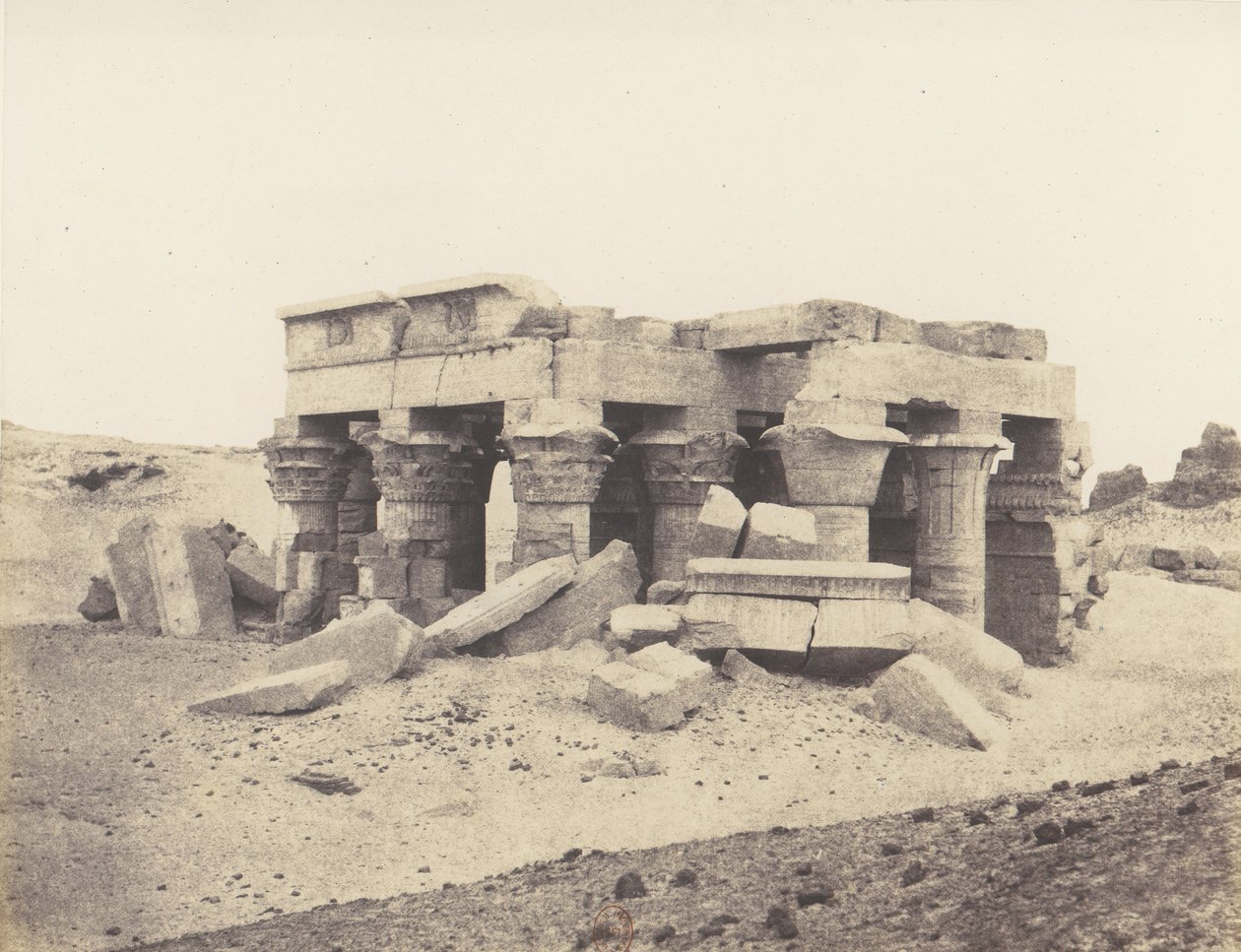 Kôm-Ombou Ombos，《废墟总览》，1851-52年，1853-54年印刷。 作者 费利克斯·泰纳德