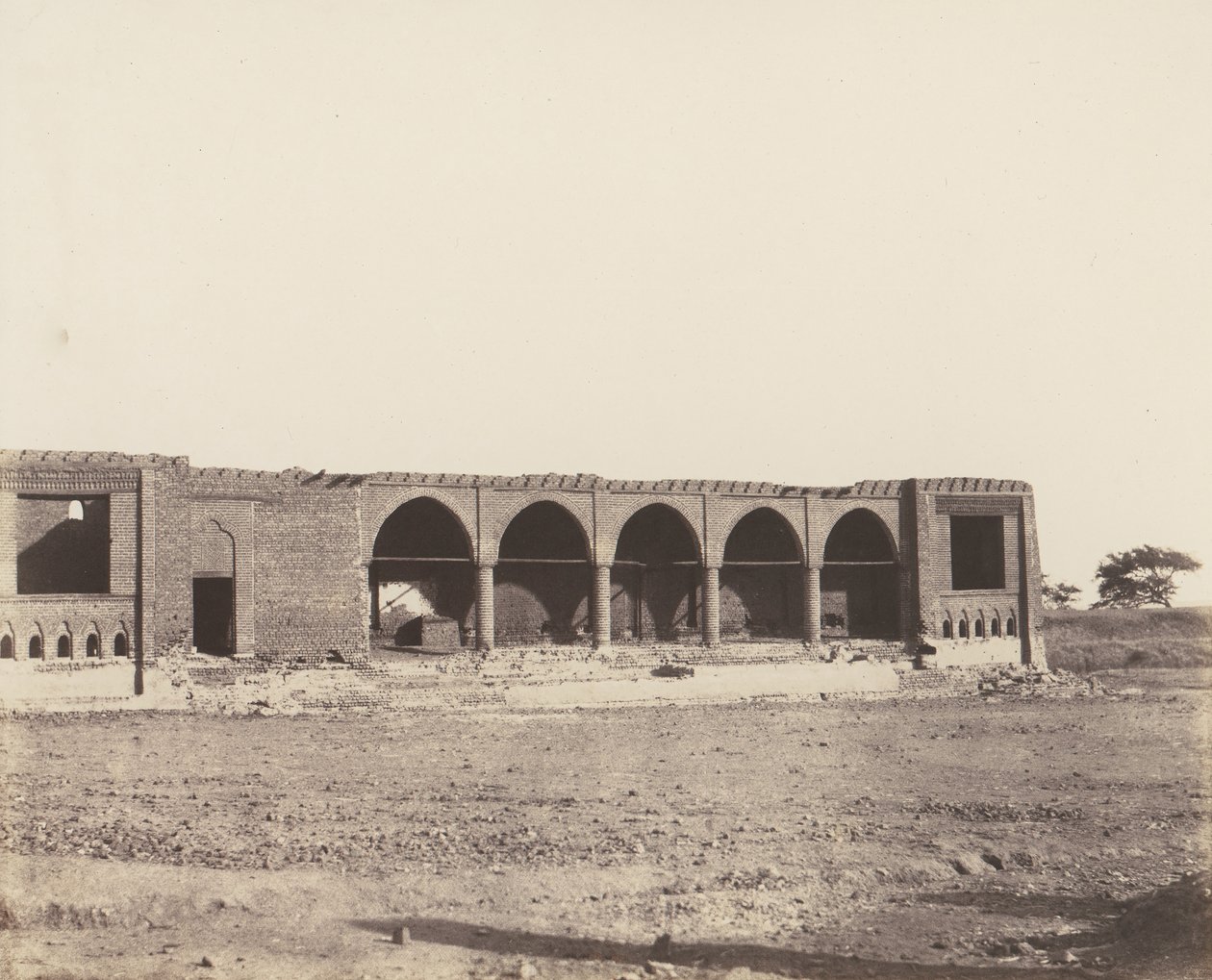 Syout，《废墟中的商队》，1851-52年，1853-54年印刷。 作者 费利克斯·泰纳德
